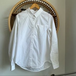Lululemon full day ahead white button down shirt